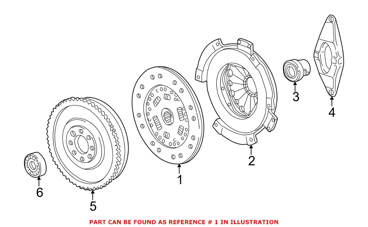 BMW Clutch Disc 21212226958